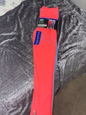 Puma Neon Coral Leggings and Lavender coloured leggings